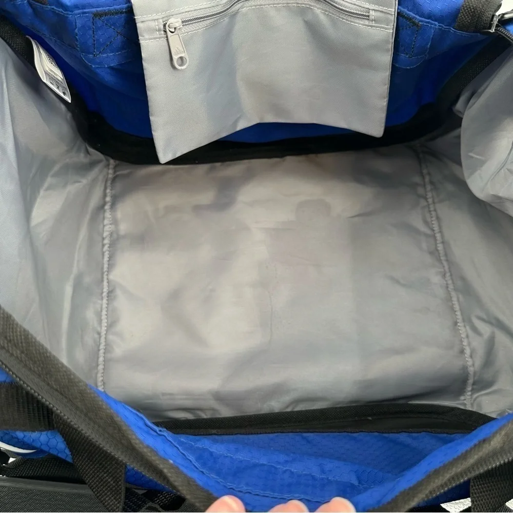 Adidas Royal Blue/Black Multi Pocket Large Gym/Travel Bag Like New Adidas Logo
